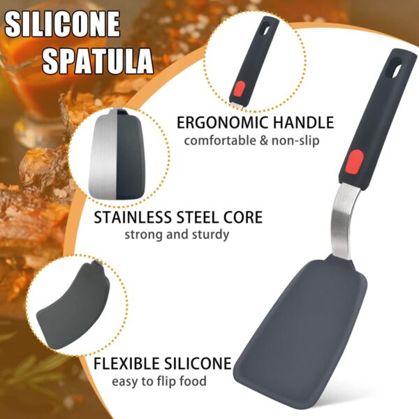 Silicone Spatula Turner Set of 3 - Image 3