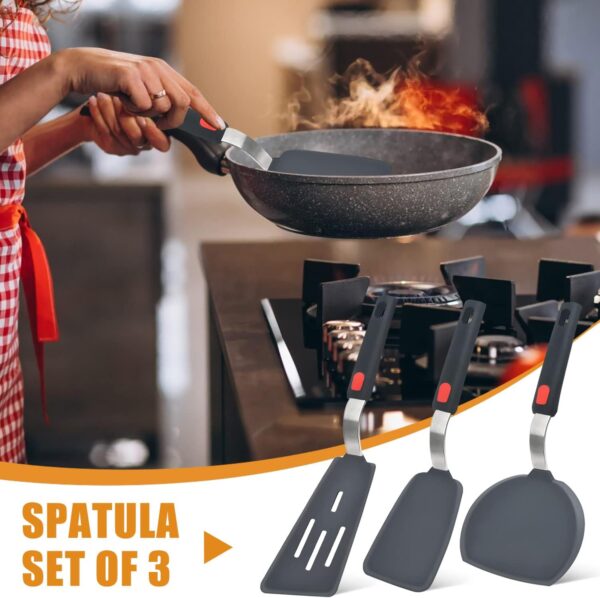 Silicone Spatula Turner Set of 3 - Image 5
